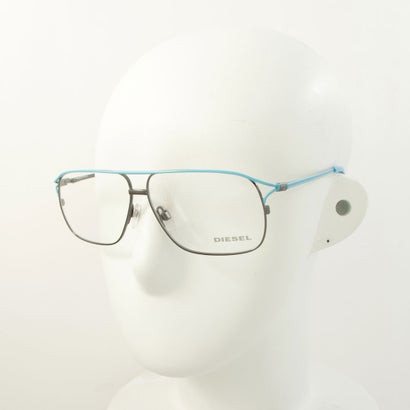 ディーゼル DIESEL メガネ 眼鏡 アイウェア レディース メンズ （ガンメタル/ライトブルー）｜詳細画像