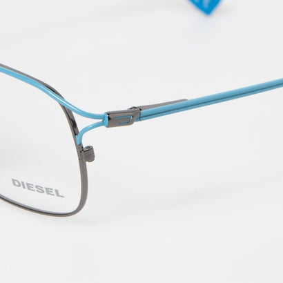 ディーゼル DIESEL メガネ 眼鏡 アイウェア レディース メンズ （ガンメタル/ライトブルー）｜詳細画像