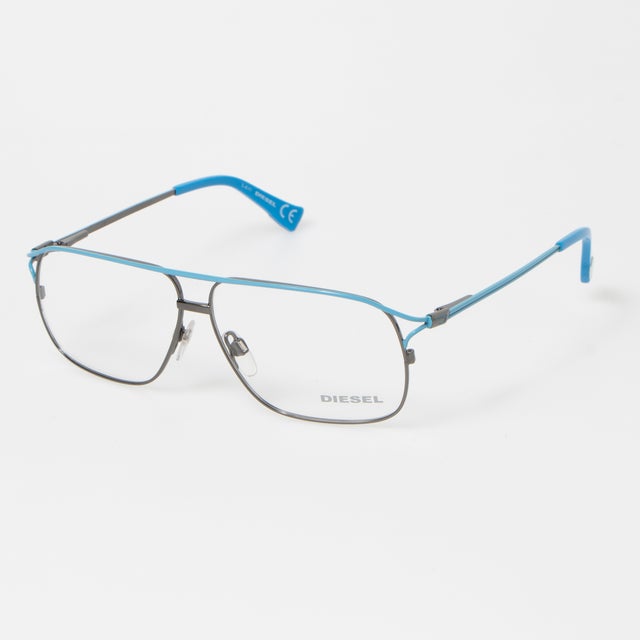 
                    メガネ 眼鏡 アイウェア レディース メンズ （ガンメタル/ライトブルー）
