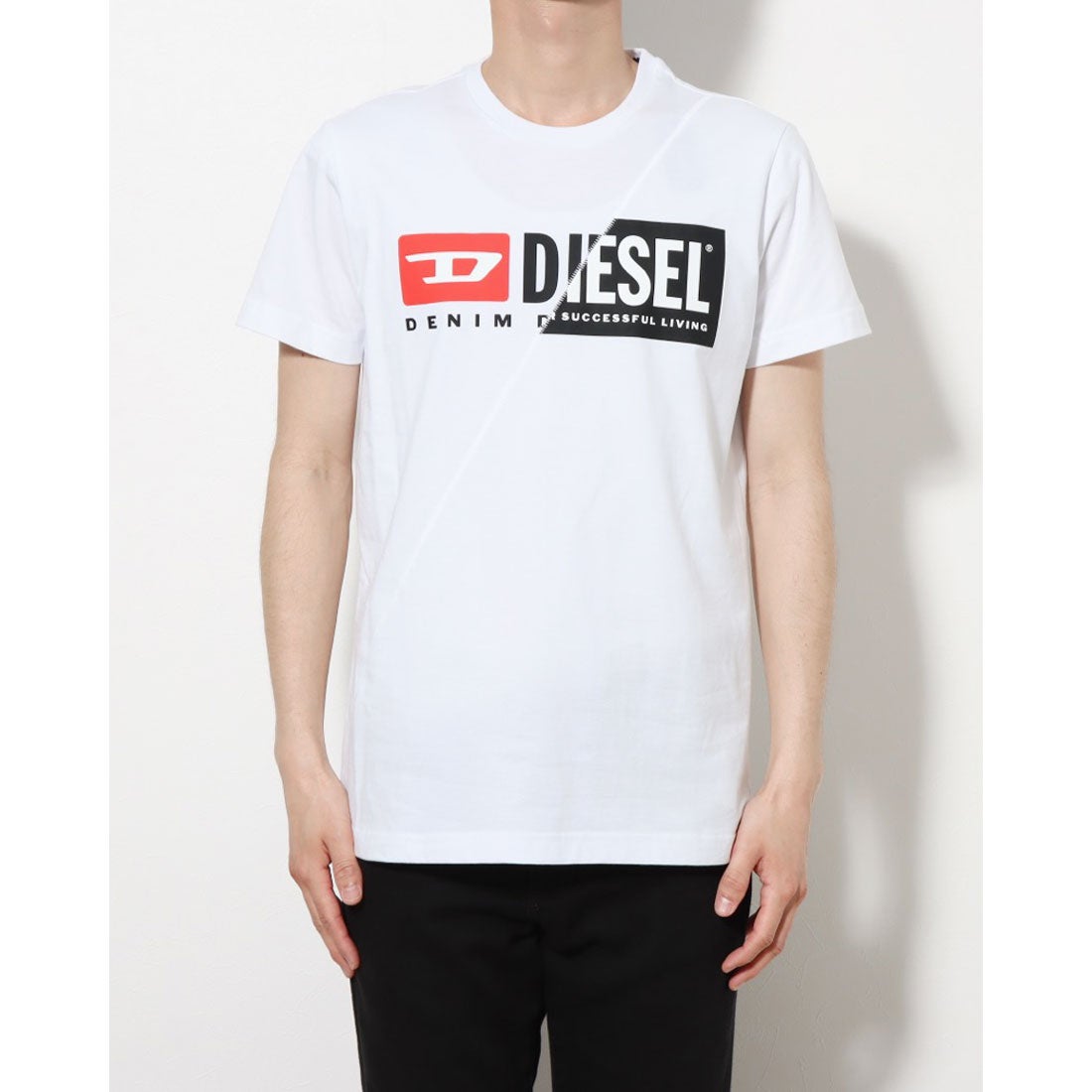 Diesel Tシャツ　薔薇　バラ　白
