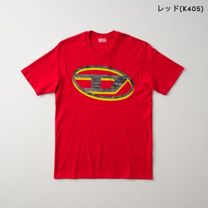 Tシャツ キッズ T-SHIRT WITH TWO-TONE OVAL D PRINT J02969 KYA1Y （レッド(K405)）｜詳細画像