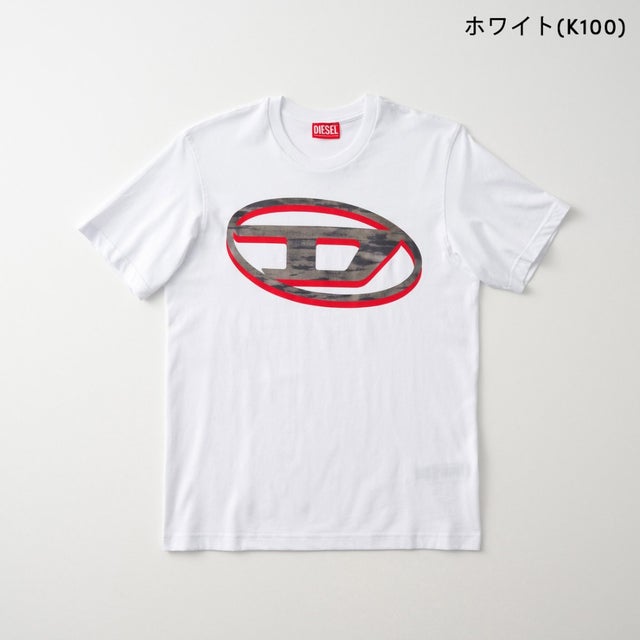 Tシャツ キッズ T-SHIRT WITH TWO-TONE OVAL D PRINT J02969 KYA1Y （ホワイト(K100)）