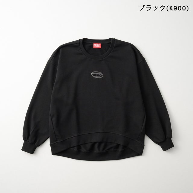 スウェット キッズ SWEATSHIRT WITH OVAL D LOGO J03017 KYAZ3 （ブラック(K900)）