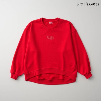 スウェット キッズ SWEATSHIRT WITH OVAL D LOGO J03017 KYAZ3 （レッド(K405)）｜詳細画像