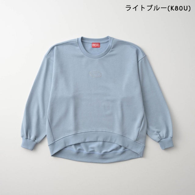 スウェット キッズ SWEATSHIRT WITH OVAL D LOGO J03017 KYAZ3 （ライトブルー(K80U)）