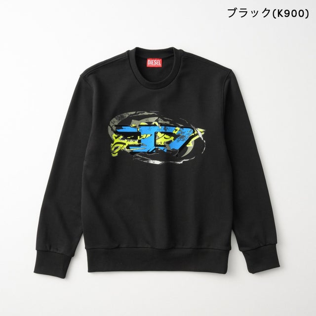 スウェット キッズ SWEATSHIRT WITH OVAL D GRAPHIC PRINT J02963 0GEAD （ブラック(K900)）