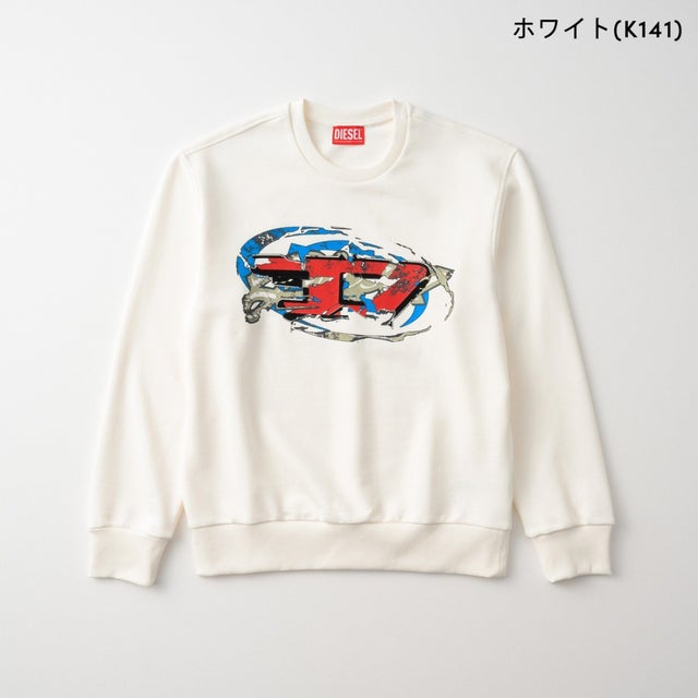 スウェット キッズ SWEATSHIRT WITH OVAL D GRAPHIC PRINT J02963 0GEAD （ホワイト(K141)）