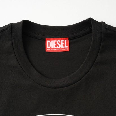 Tシャツ キッズ LONG-SLEEVE T-SHIRT WITH OVAL D LOGO J03037 0GRAI （ブラック(K900)）｜詳細画像
