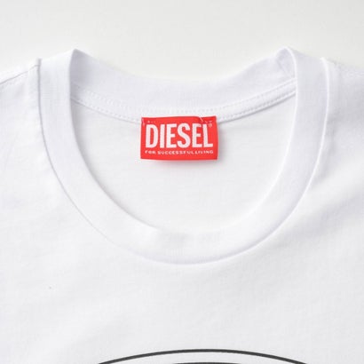 Tシャツ キッズ LONG-SLEEVE T-SHIRT WITH OVAL D LOGO J03037 0GRAI （ホワイト(K100)）｜詳細画像