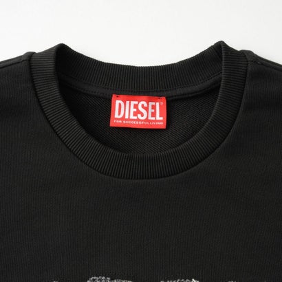 スウェット キッズ SWEATSHIRT WITH FRAYED LOGO LETTERS J02985 0GEAD （ブラック(K900)）｜詳細画像