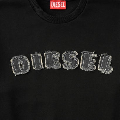 スウェット キッズ SWEATSHIRT WITH FRAYED LOGO LETTERS J02985 0GEAD （ブラック(K900)）｜詳細画像