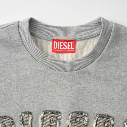 スウェット キッズ SWEATSHIRT WITH FRAYED LOGO LETTERS J02985 0GEAD （グレー(K963)）｜詳細画像
