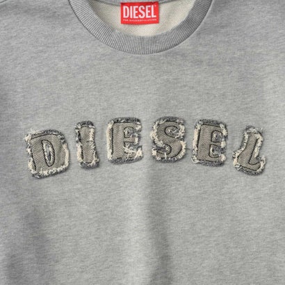 スウェット キッズ SWEATSHIRT WITH FRAYED LOGO LETTERS J02985 0GEAD （グレー(K963)）｜詳細画像