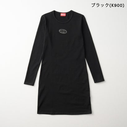 ワンピース キッズ DRESS WITH OVAL D LOGO J03018 KYA0L （ブラック(K900)）｜詳細画像