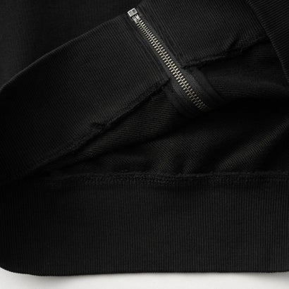 パーカー キッズ ZIP-UP HOODIE WITH FRAYED LOGO LETTERS J02986 0GEAD （ブラック(K900)）｜詳細画像