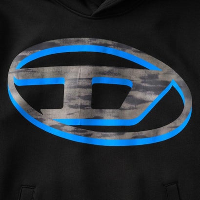パーカー キッズ HOODIE WITH TWO-TONE OVAL D PRINT J02965 0GEAD （ブラック(K900)）｜詳細画像