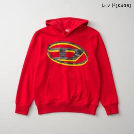 パーカー キッズ HOODIE WITH TWO-TONE OVAL D PRINT J02965 0GEAD （レッド(K405)）
