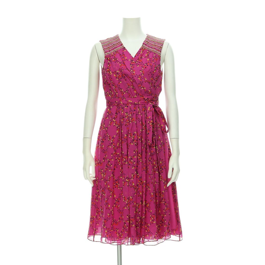 Diane von Furstenberg ダイアンフォンファステンバーグ Baliラップドレス シルクシフォン素材 -waja bazar