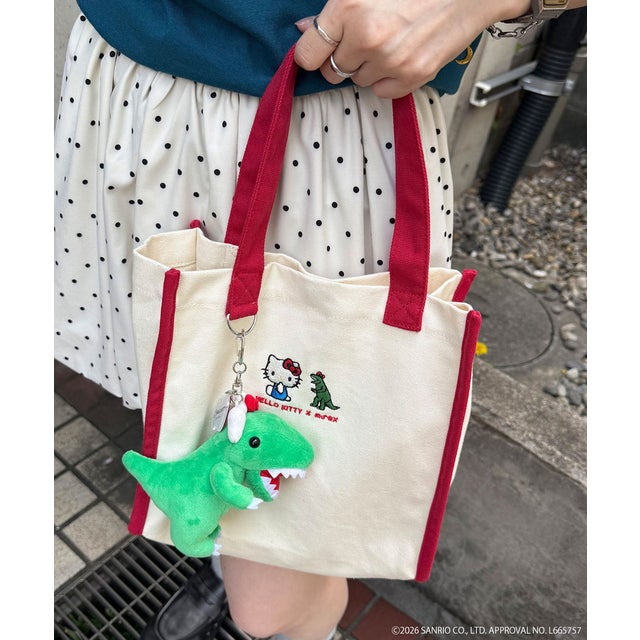 【m:rex】ハローキティコラボ 刺しゅうミニトート （レッド）