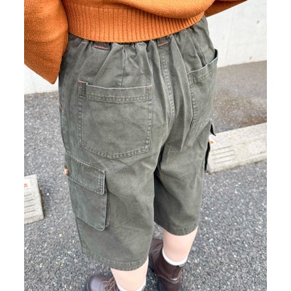 ダブルネーム DOUBLE NAME バミューダカーゴパンツ （ライトグレー）｜詳細画像
