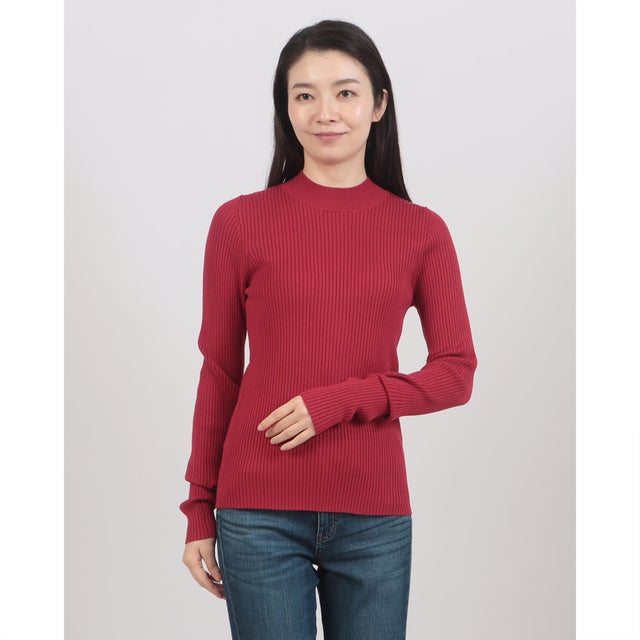 マシンウォッシャブルハイネックリブニット （RED）