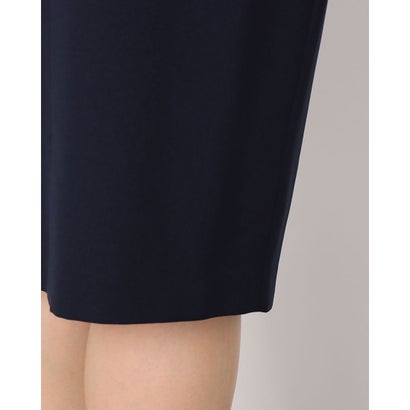 ドゥ アルシーヴ DOUX ARCHIVES 飾りドットボタン付きタイトスカート （ネイビー）｜詳細画像