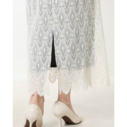 ドゥ アルシーヴ DOUX ARCHIVES チュール刺繍レースロングスカート （OFWH）｜詳細画像