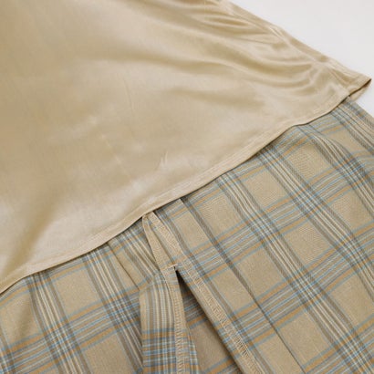 ドゥ アルシーヴ DOUX ARCHIVES サイドベルトチェックスリットタイトスカート （GRY）｜詳細画像