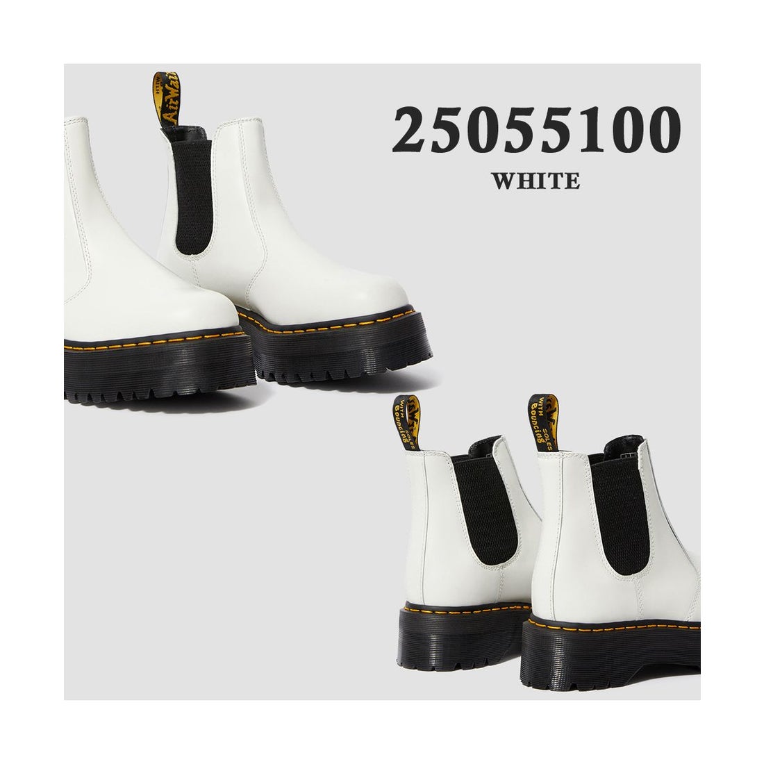 ドクターマーチンブーツ ホワイト ドクターマーチン Dr.Martens Dr.Martens 24687001 25055100 QUAD