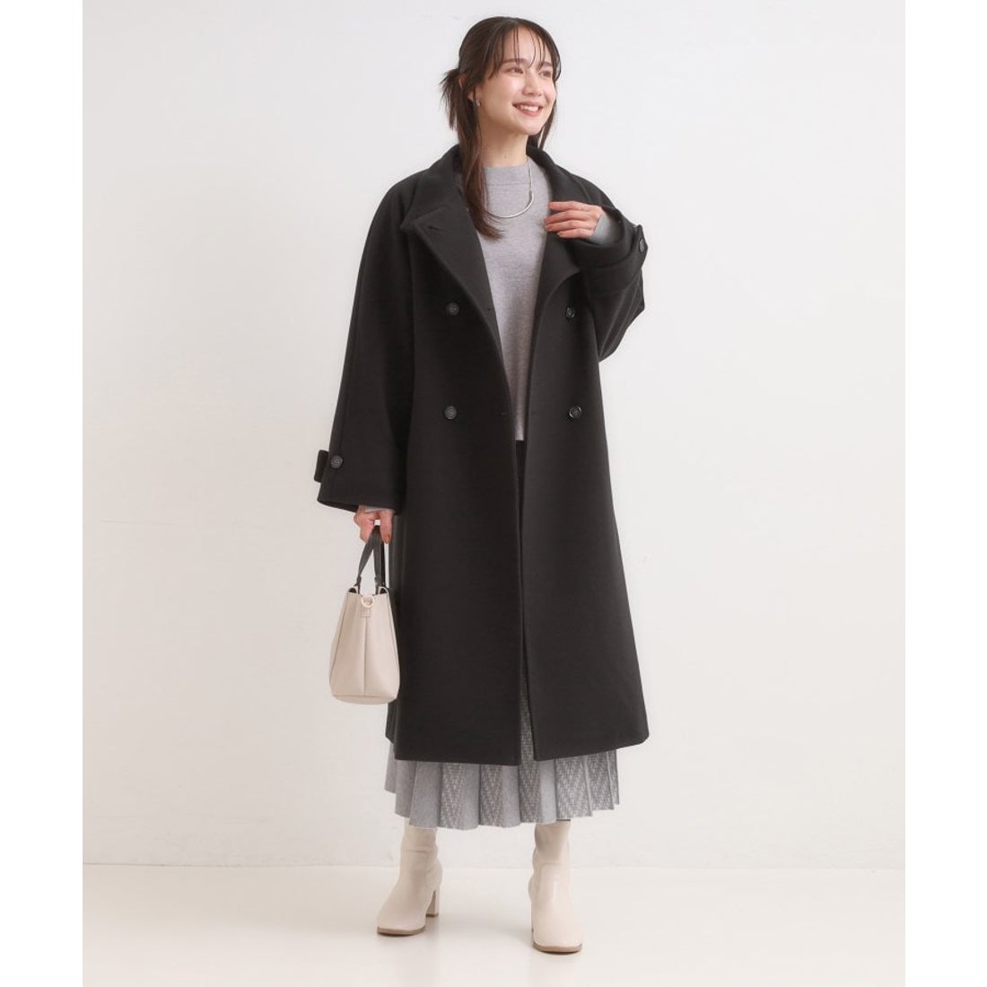 シューラルー／ドレスキップ SHOO・LA・RUE/DRESKIP ウール調スタンド 