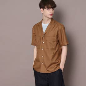 オープンカラーダブルポケットシャツ （オレンジ(067)）