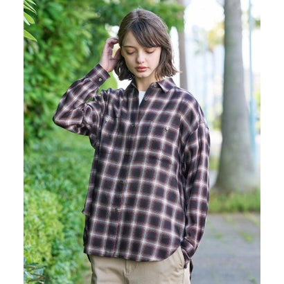 ドレステリア DRESSTERIOR ◆【ウォッシャブル】キュプラウールビエラチェックシャツ （チャコールグレー(214)）｜詳細画像