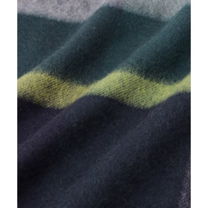 カシミアチェックストール （ネイビー(294)）｜詳細画像