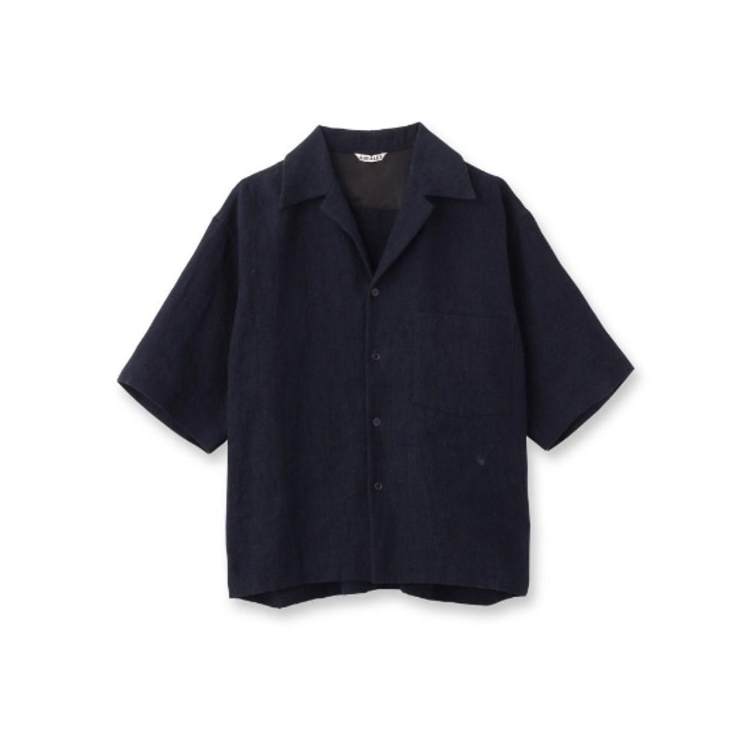 ◆AURALEE（オーラリー）リネンシルク サマーツイード半袖シャツ （キャメル(041)）