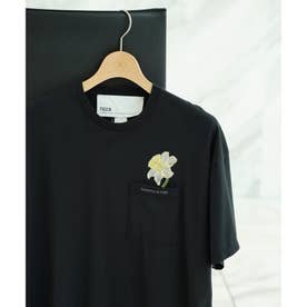 TICCA（ティッカ）【別注】フラワー刺繍Tシャツ （ブラック(019)）