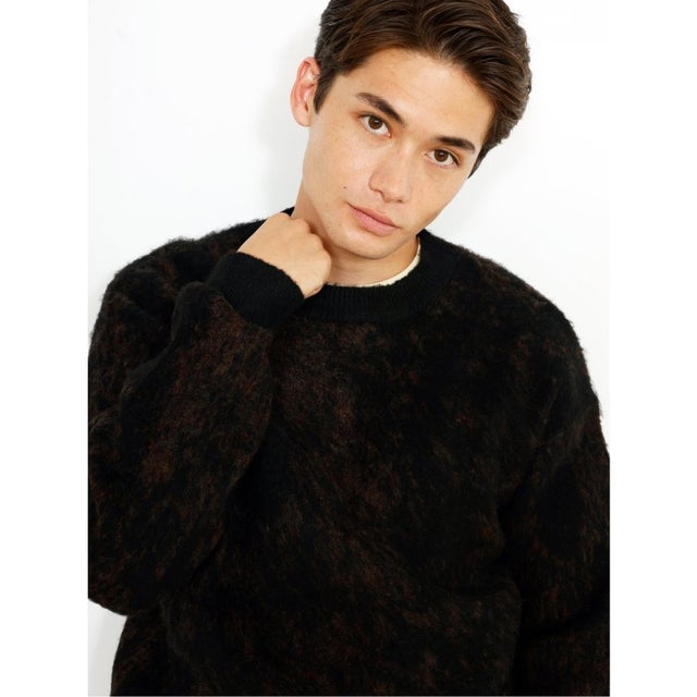 Shaggy Knit Pullover / シャギーニット プルオーバー（ユニセックス） （グレー）