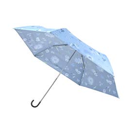 傘 折りたたみ傘 晴雨兼用 日傘 雨傘 花柄 （ブルー）