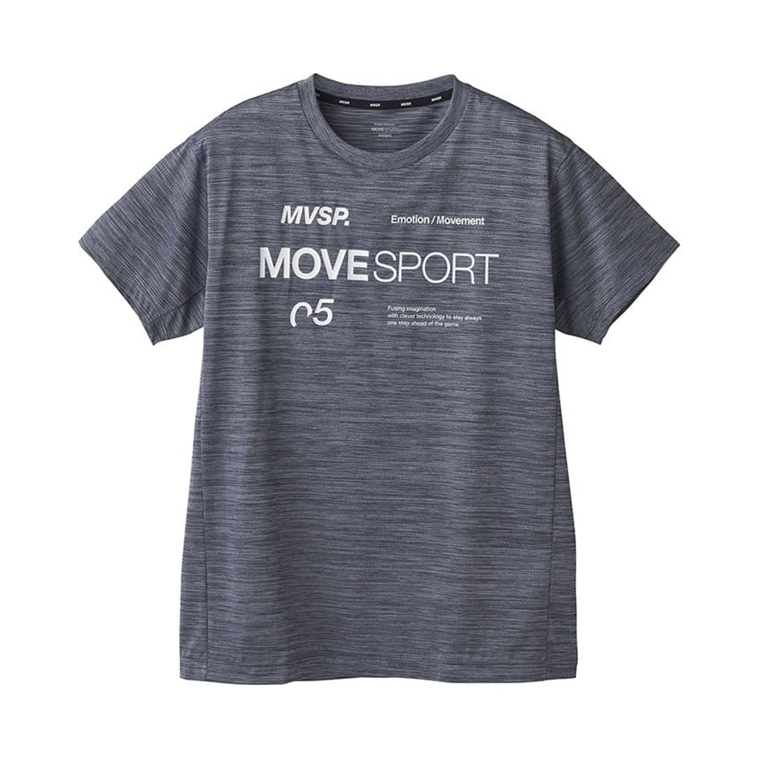 DESCENTE Move Sport シャツ Oサイズ グレー/ブラック MoveSport BRZ+ 半袖シャツ （グレー） -デサントストア-DESCENTE STORE-
