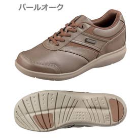 リファインド スニーカー レディース OF009 REFINED O009WP 幅広4E 防水 （ベージュ）