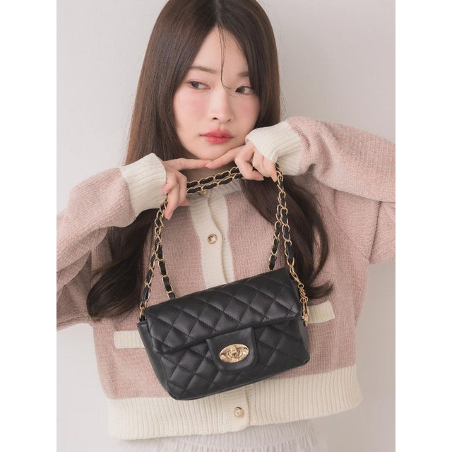 キルティングショルダーBAG （BLK1）