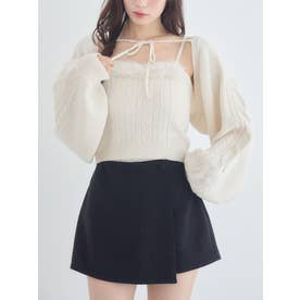 【セットアイテム】ファー付きケーブルニットSET （WHT4）