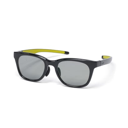 アイヴォル Eyevol サングラス メンズ レディース 偏光 スポーツ ゴルフ UVカット 紫外線カット UV ウェリントン 紫外線 紫外線対策 登山 野球 運転 テニス 運動 偏光レンズ 軽量 日本製 SHAW (52) （ブラック×Mグレー2(偏光)）｜詳細画像