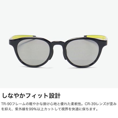 アイヴォル Eyevol サングラス メンズ レディース 偏光 調光 透明 スポーツ ゴルフ アイボル ランニング ドライブ 運転 ブランド UV UVカット 紫外線 紫外線カット 日本製 ABELL(49) （BK-LY-MGY2PL-M.GRY2-PL(偏光)）｜詳細画像