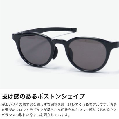 アイヴォル Eyevol サングラス メンズ レディース スポーツ ゴルフ アイボル ランニング ドライブ 運転 ブランド UV 紫外線 紫外線カット ボストン UV99.9%カット 日本製 シンプル ABELL(49) （BK-DG-MGY-M.GRY）｜詳細画像