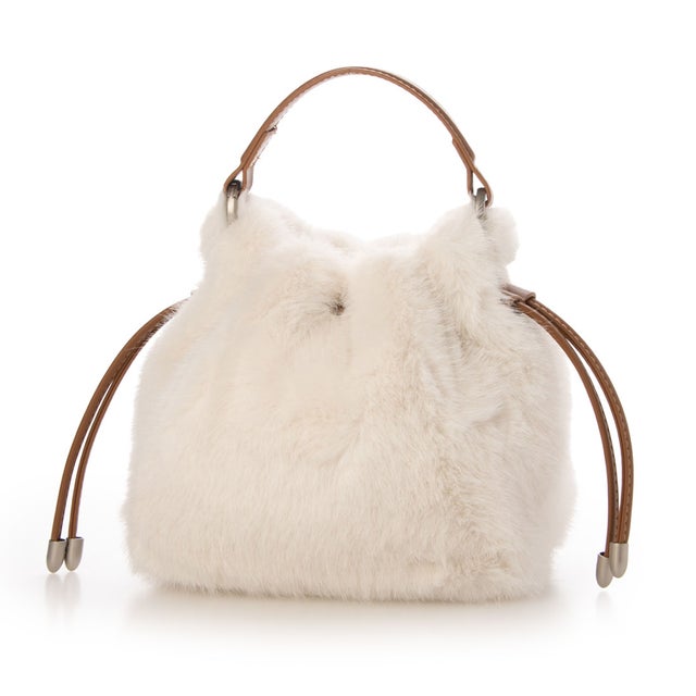 ファー ジョリコン バッグ （アイボリー）