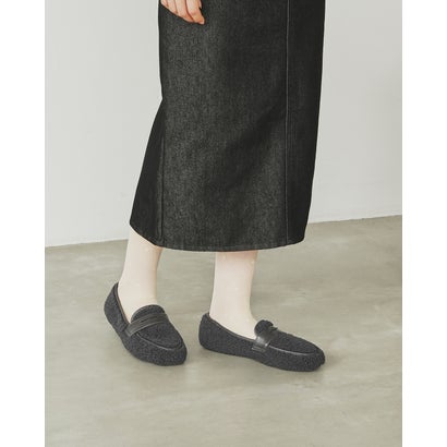 【26AW】エマ フランシス Emma Francis ボア ローファー （グレー ボア）｜詳細画像