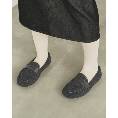 【26AW】エマ フランシス Emma Francis ボア ローファー （グレー ボア）｜詳細画像