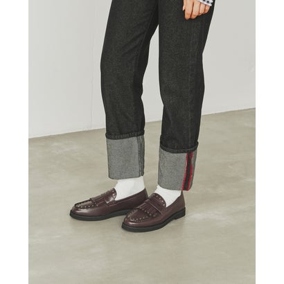 【26AW】エマ フランシス Emma Francis キルト ローファー （ブラウン スムース）｜詳細画像