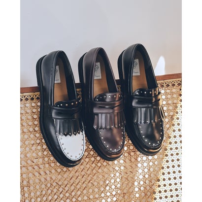 【26AW】エマ フランシス Emma Francis キルト ローファー （ブラウン スムース）｜詳細画像