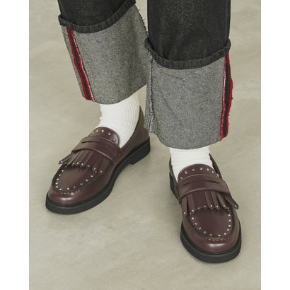 【26AW】エマ フランシス Emma Francis キルト ローファー （ブラウン スムース）｜詳細画像